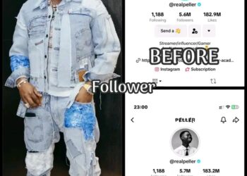 PELLER’S ACCOUNT BEFORE AND AFTER GOING ON A TIKTOK LIVE WITH DAVIDO…