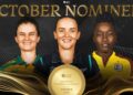 ICC Women’s Player of the Month nominees for October announced