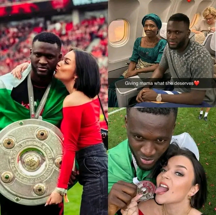 TRENDING 🚨‼️ Nigerian footballer, Victor Boniface’s Norwegian girlfriend, Rikke Hermine just brõke up with him after discovering that all his assets are registered under his mother’s name.