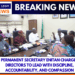 PERMANENT SECRETARY ENITAN CHARGES DIRECTORS TO LEAD WITH DISCIPLINE, ACCOUNTABILITY, AND COMPASSION