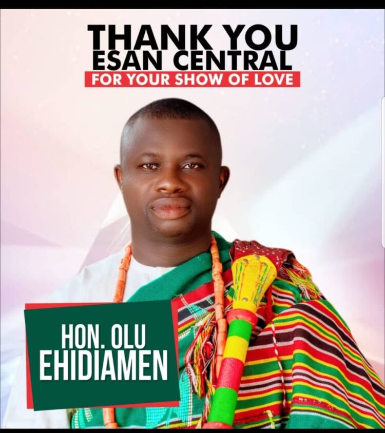 Hon. Olu Ehidiamen Withdraws from 2027 House of Assembly Race